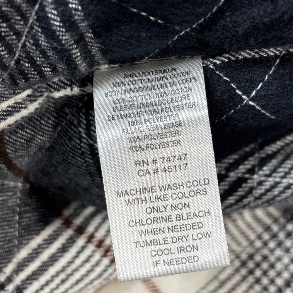 Natural Reflections Jacket Womens XXL Utility‎ Quilted Flannel Lined Canvas Barn - Picture 15 of 16